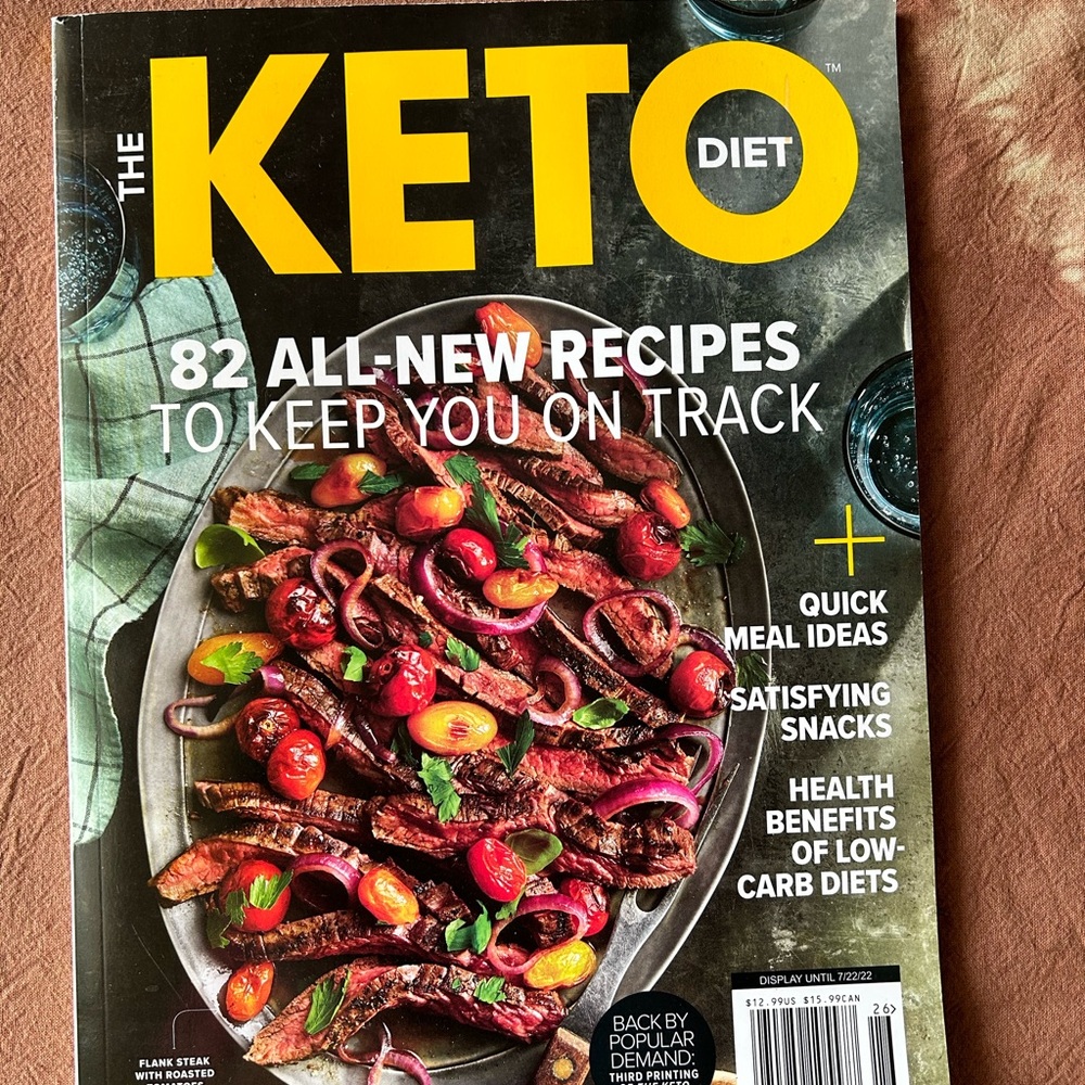 Keto cooking magazine, 82 recipes